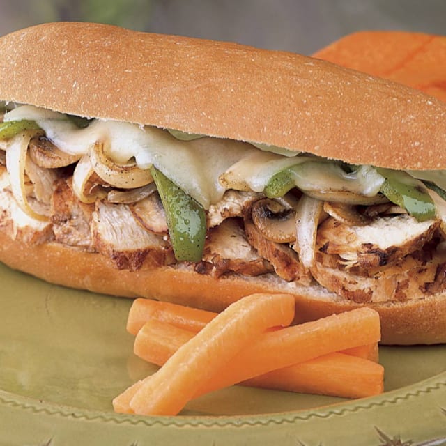 H9. Chicken Philly with fries.