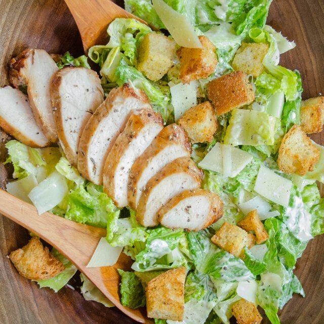 Chicken Caesar Salad.