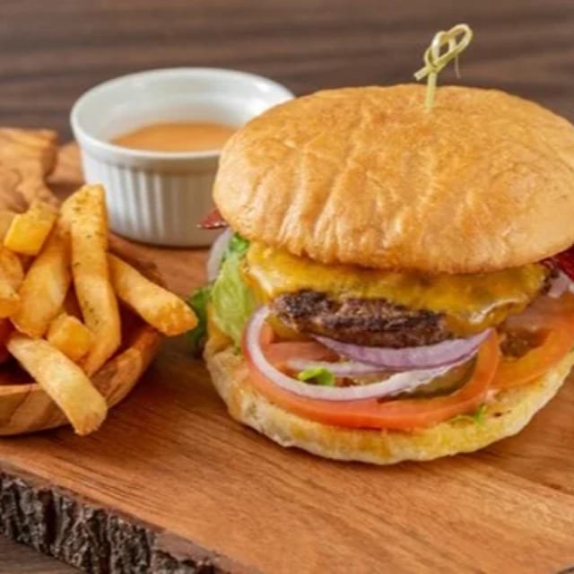 B2. Cheesy Romance Burger.