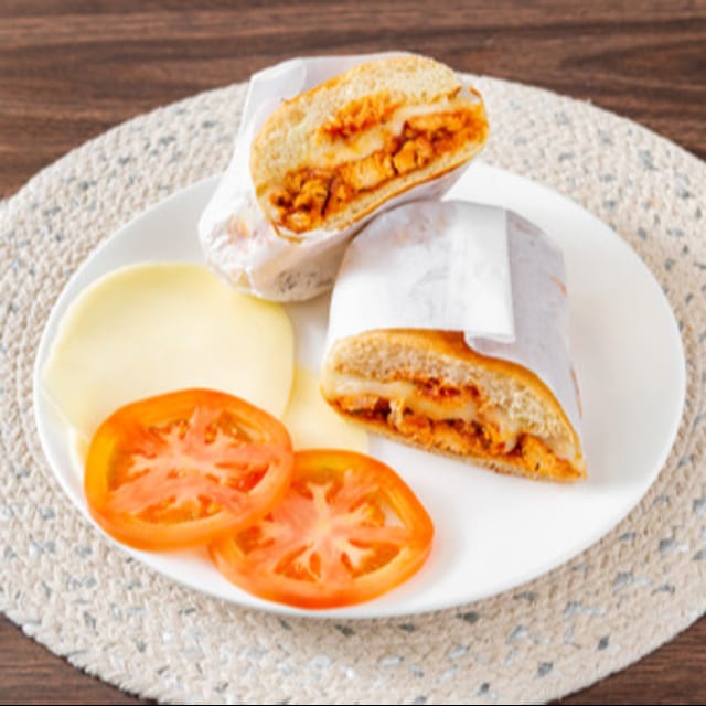 H3. Chicken Parm Sub with fries.