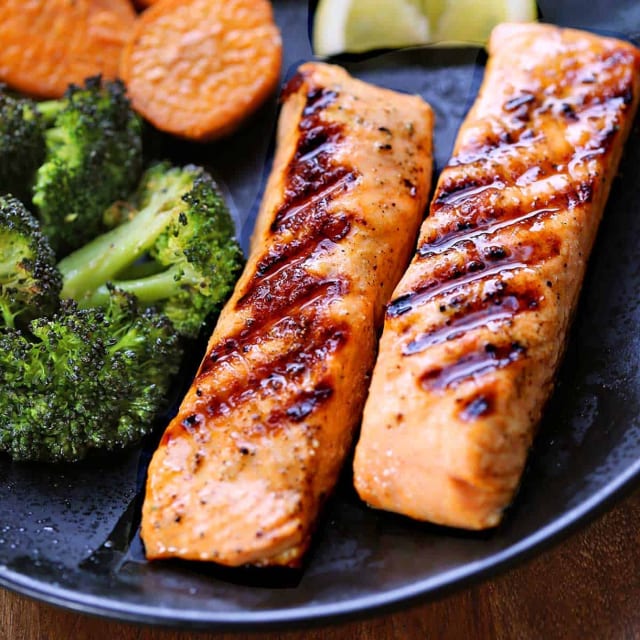 Grilled Salmon.
